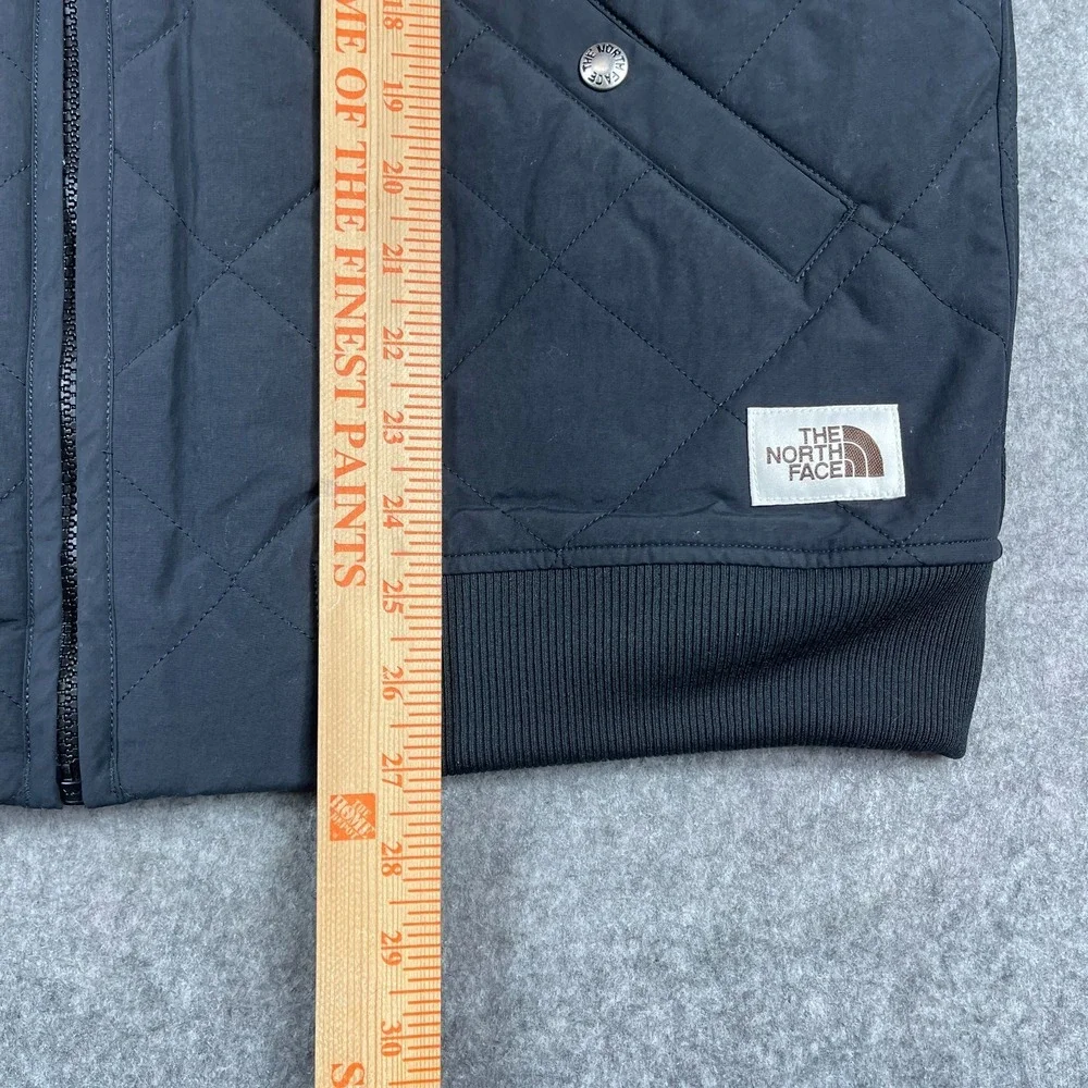 North Face‎ Cuchillo Insulated Vest Mens Medium Black Sherpa Lined NEW